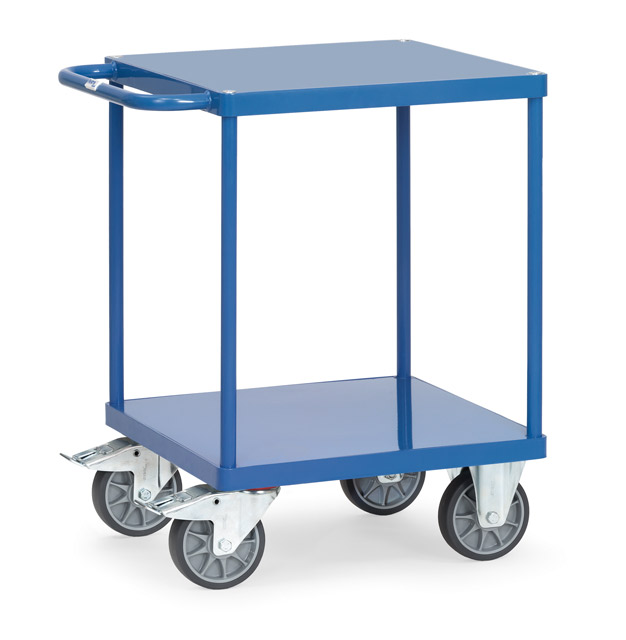 Kleiner Tischwagen mit Stahlblech-Plattform, Tragkraft 500 kg