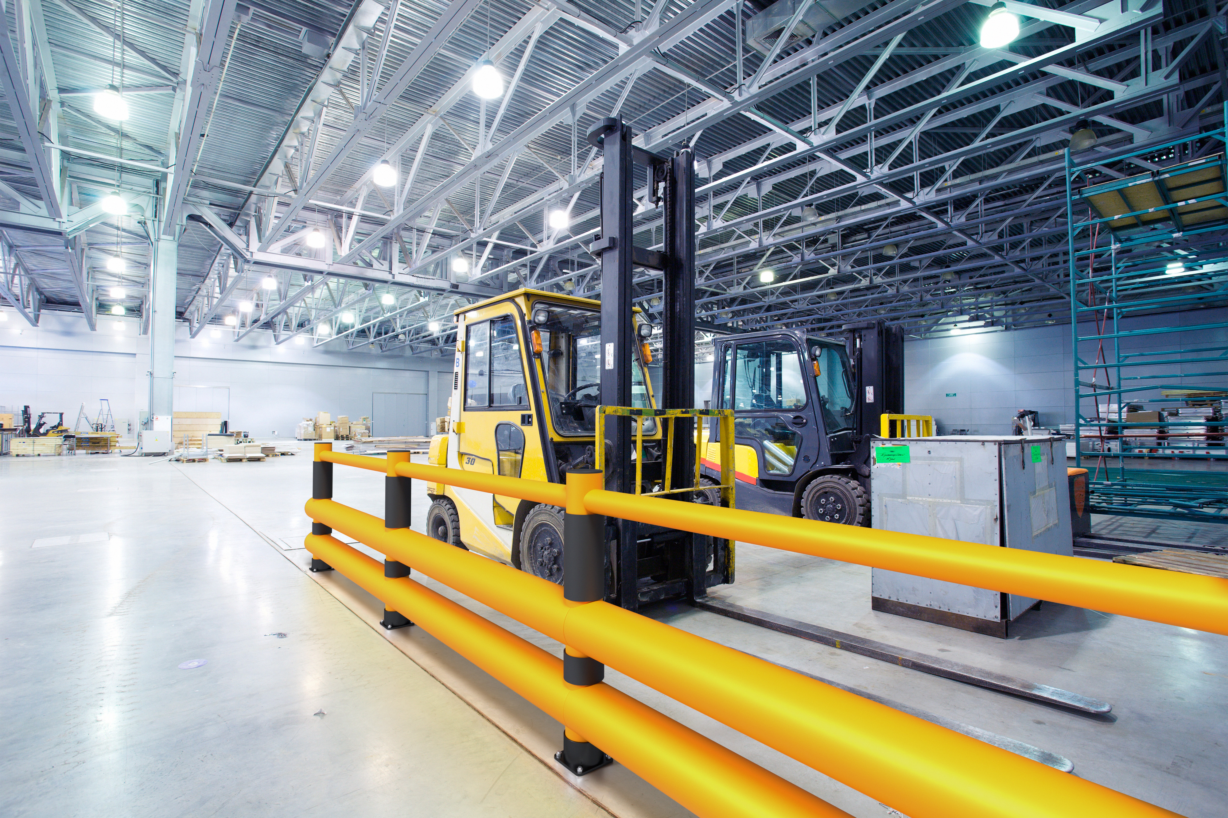 Wegtrennung "Handlauf" mit Doppelplanke