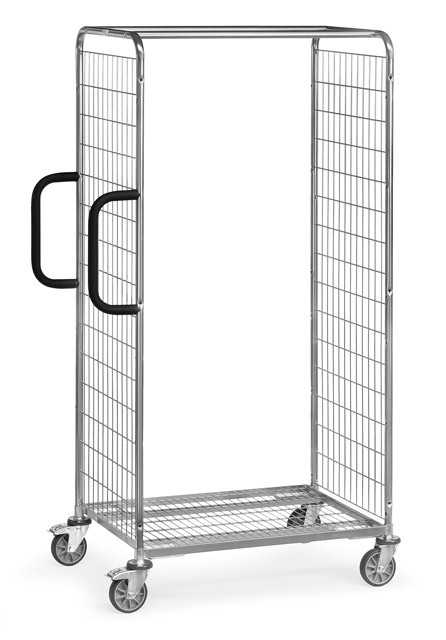 Kommissionierwagen verzinkt mit Gitterwänden (Baukasten-System)