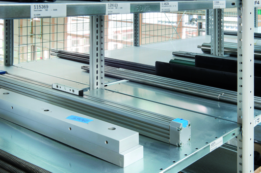 Stecksystem Doppel-Anbauregal, MULTIplus 150 kg, mit Längenriegel