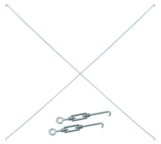 Stecksystem Anbauregal, MULTIplus 150 kg, einseitig nutzbar (Kreuzstreben)