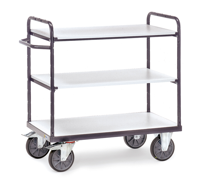 ESD-Etagenwagen mit 3 Ebenen, Tragkraft 500 kg