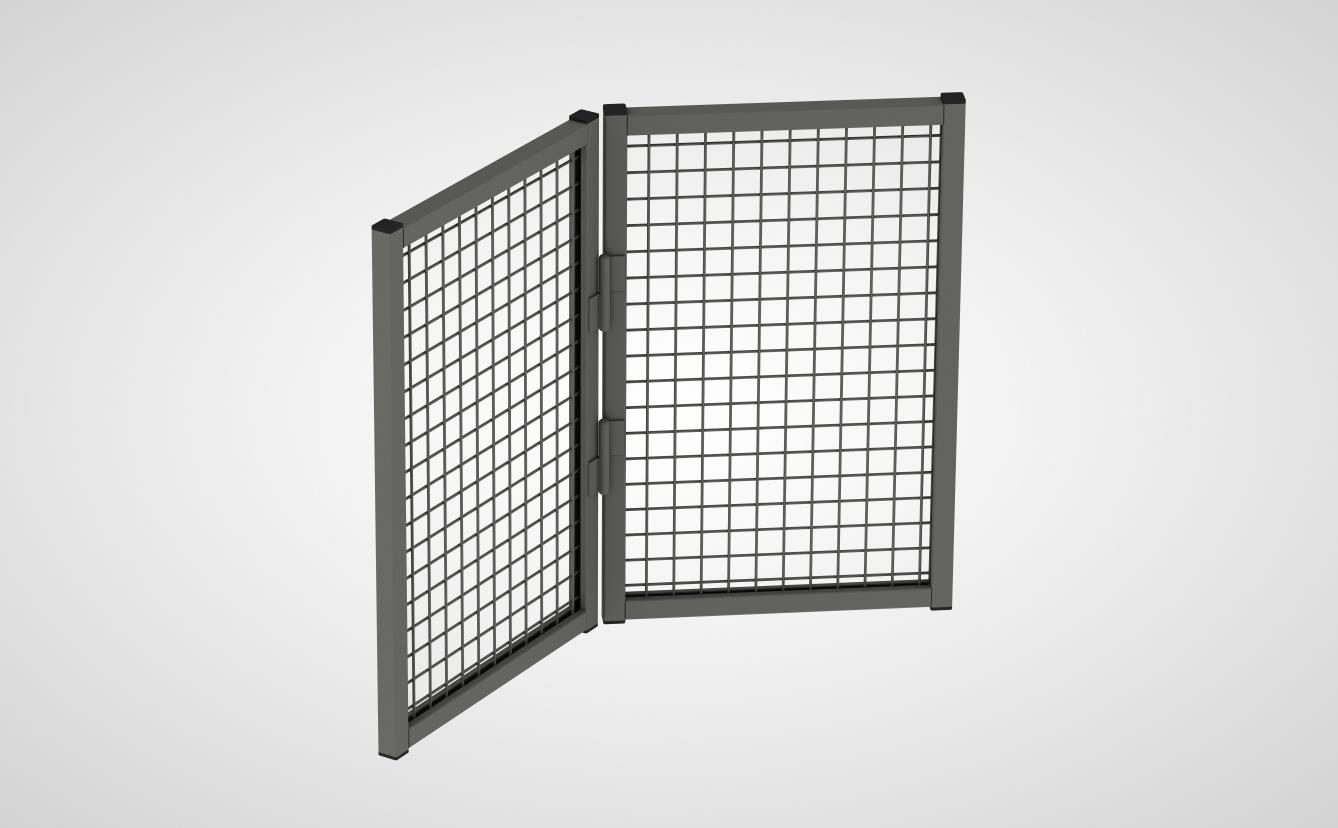 Vario-Eckaufsatzelement mit Gitterfüllung (System 9200)