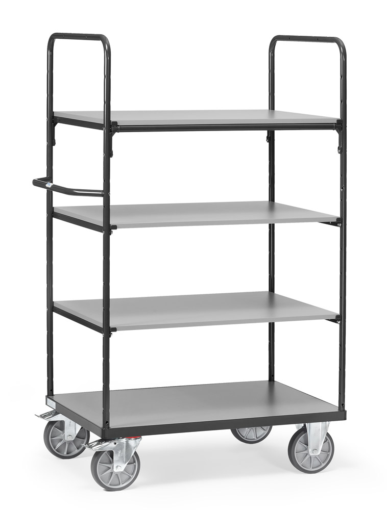 Hoher Etagenwagen mit 4 Ebenen, Tragkraft 600 kg