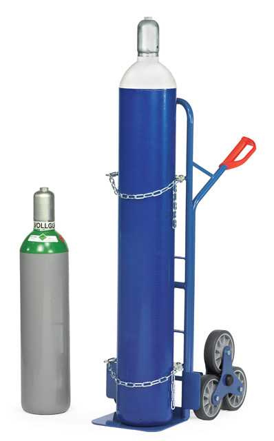 Stahlflaschen-Treppenkarre, Tragkraft 200 kg