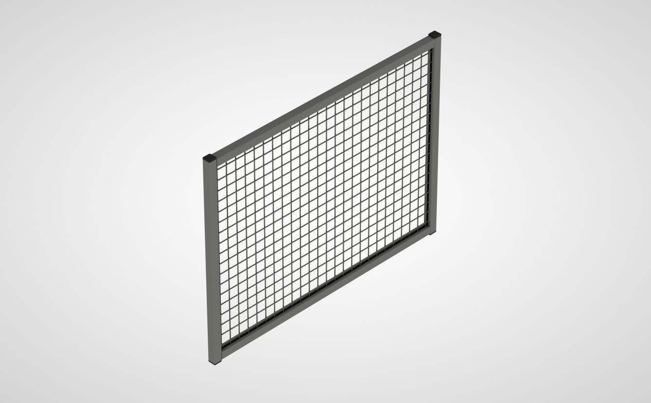 Aufsatz-Wandelement mit Gitterfüllung (System 9200)