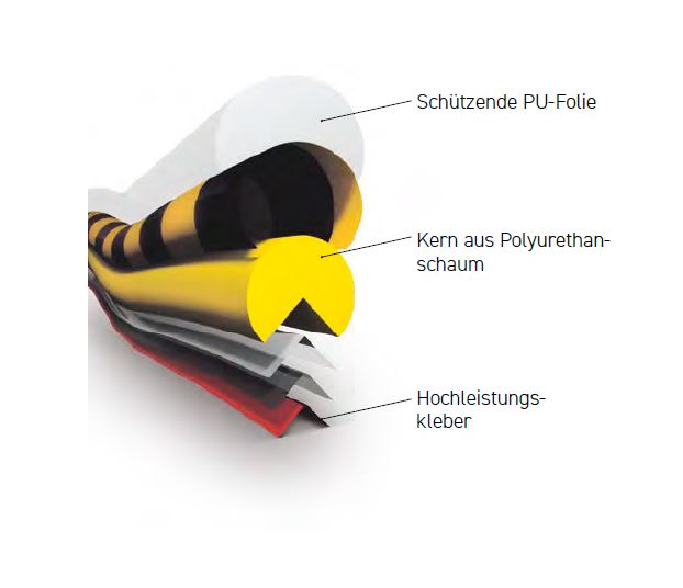 Eckschutz aus PU-Schaum, selbstklebend