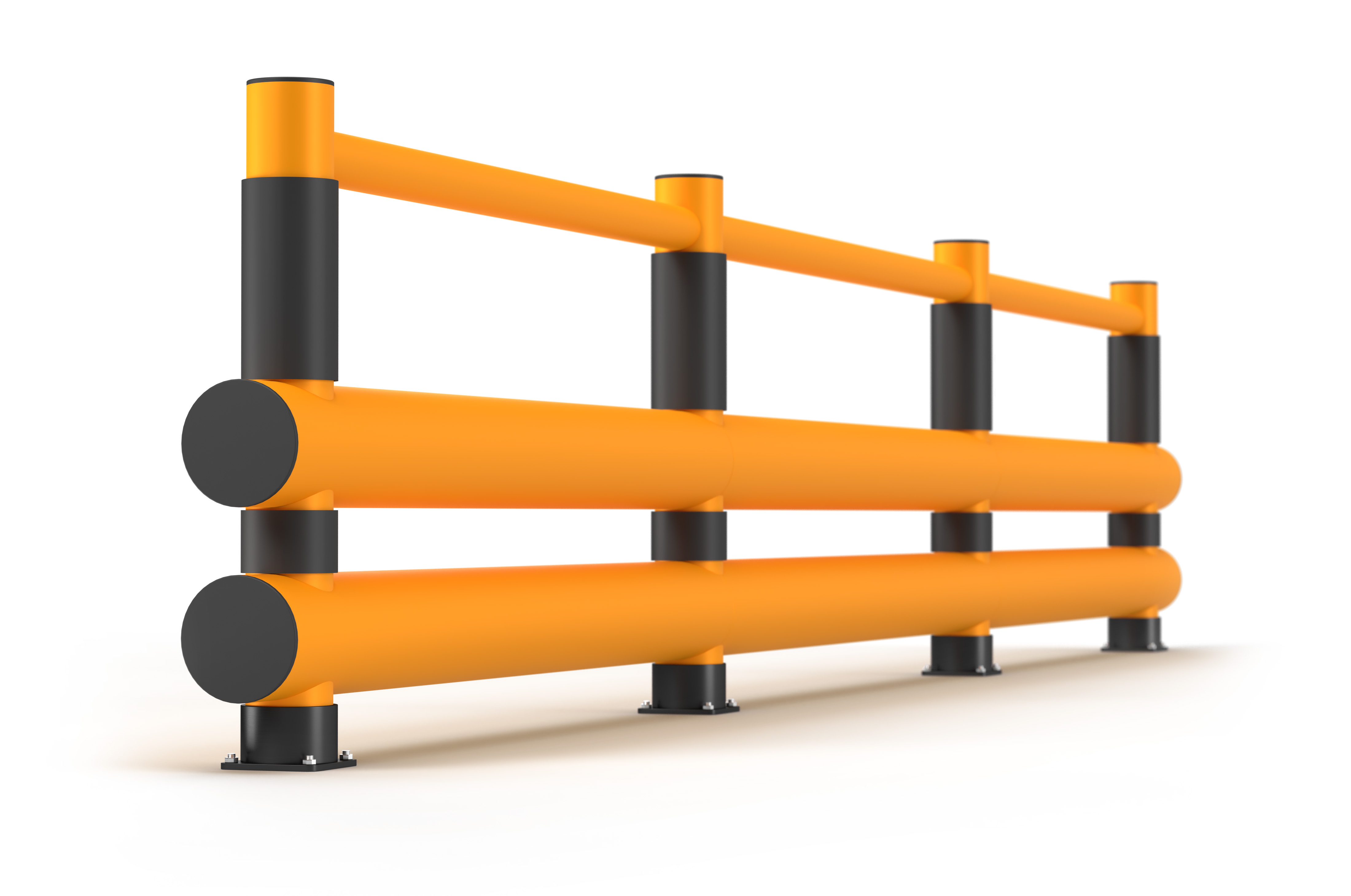 Wegtrennung "Handlauf" mit Doppelplanke