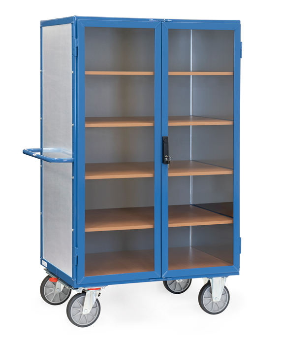Kastenwagen mit Türen und Treibriegelverschluss