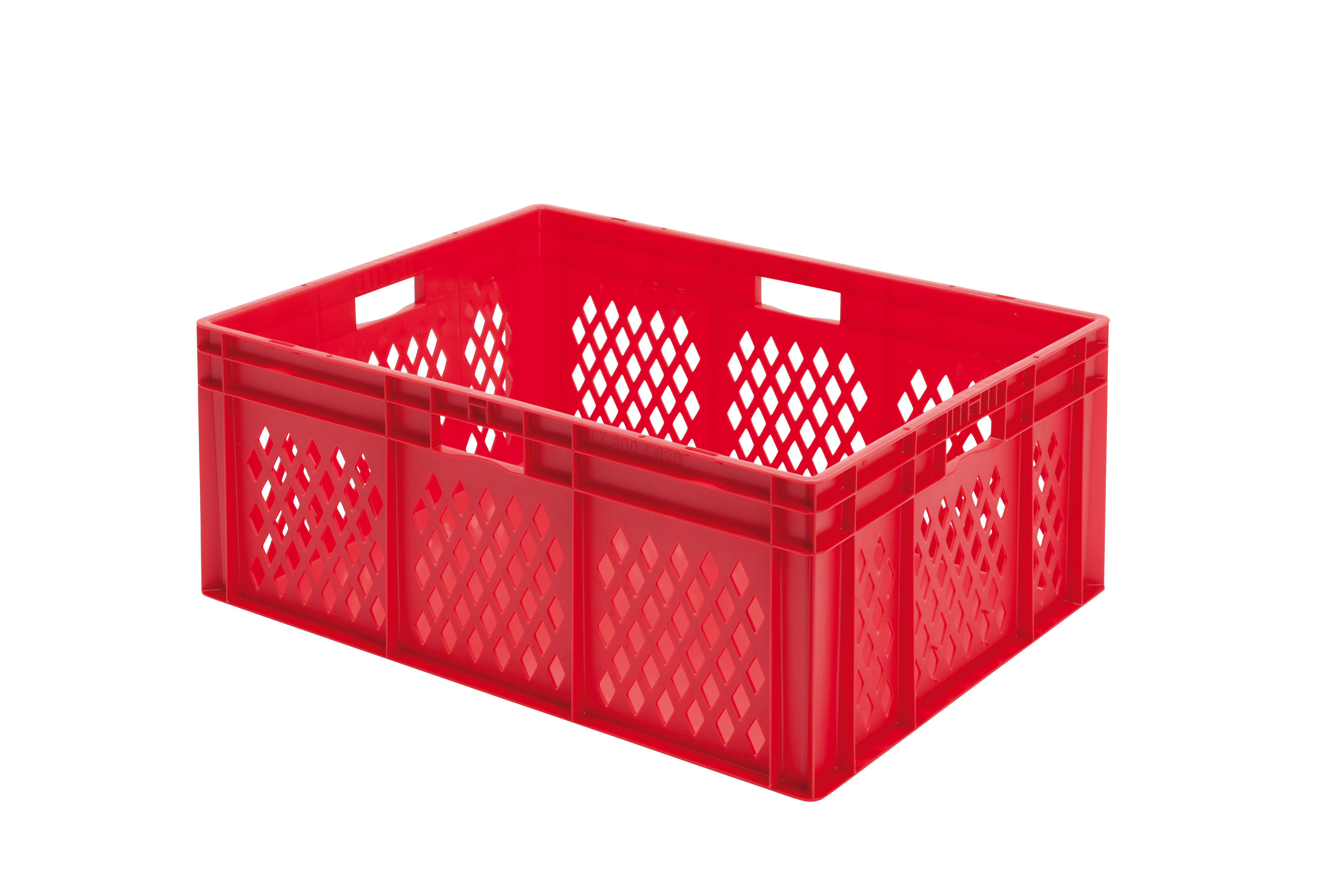 1 Stück Transport-Stapelkasten TK, L800 x B600 mm, durchbrochen