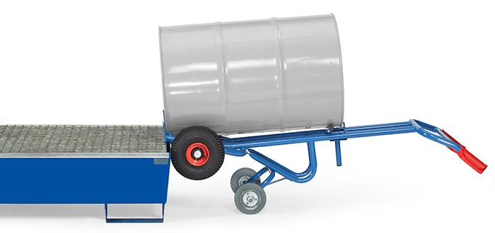 Fasskarre mit Stützräder, Tragkraft 300 kg