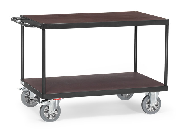 Schwerer Tischwagen, 2 Etagen, Tragkraft 1200 kg