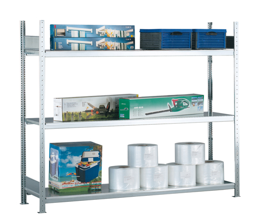 WS2000 - Weitspannregal mit Stahlböden, Fachlast 400 kg