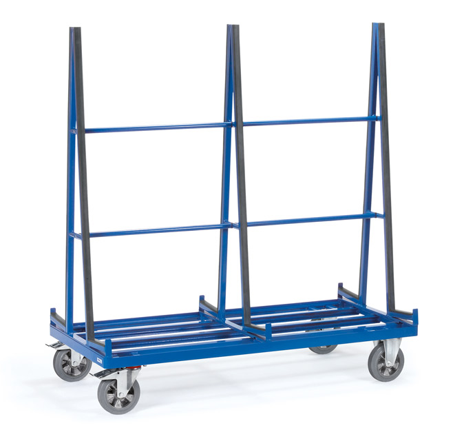 Glaswagen / Plattenwagen, zweiseitig, Tragkraft 1200 kg