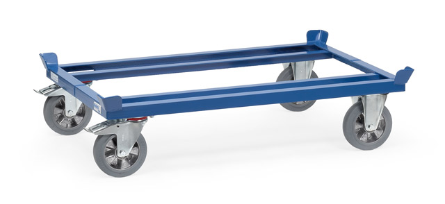 Paletten-Fahrgestell mit Gummi-Räder, Tragkraft 1200 kg