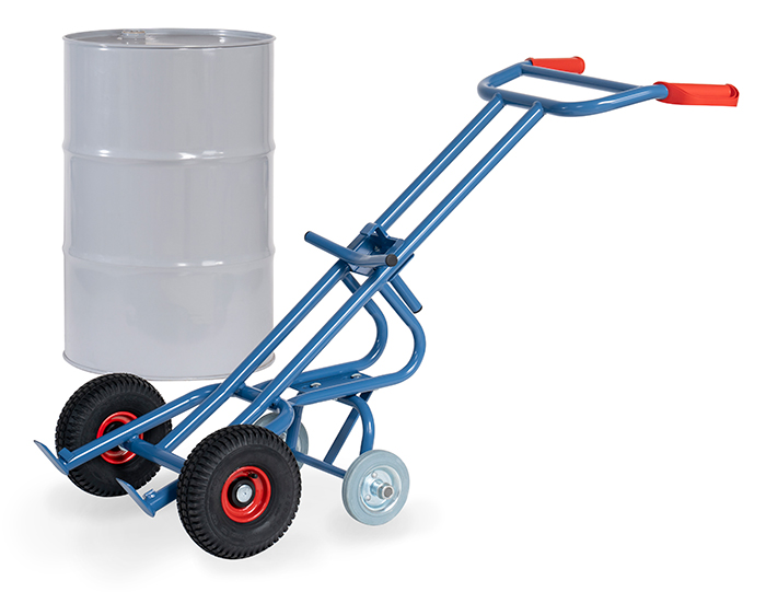 Fasskarre mit Stützräder, Tragkraft 300 kg